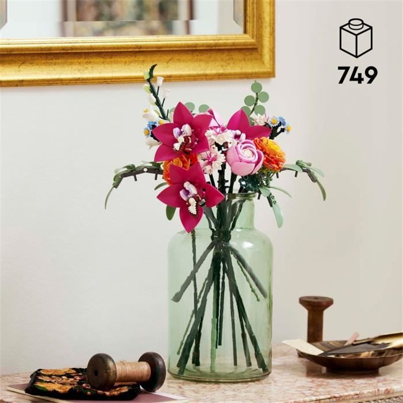 Image secondaire de LEGO Botanique 10342 Le joli bouquet de fleurs roses - Set de construction pour adultes