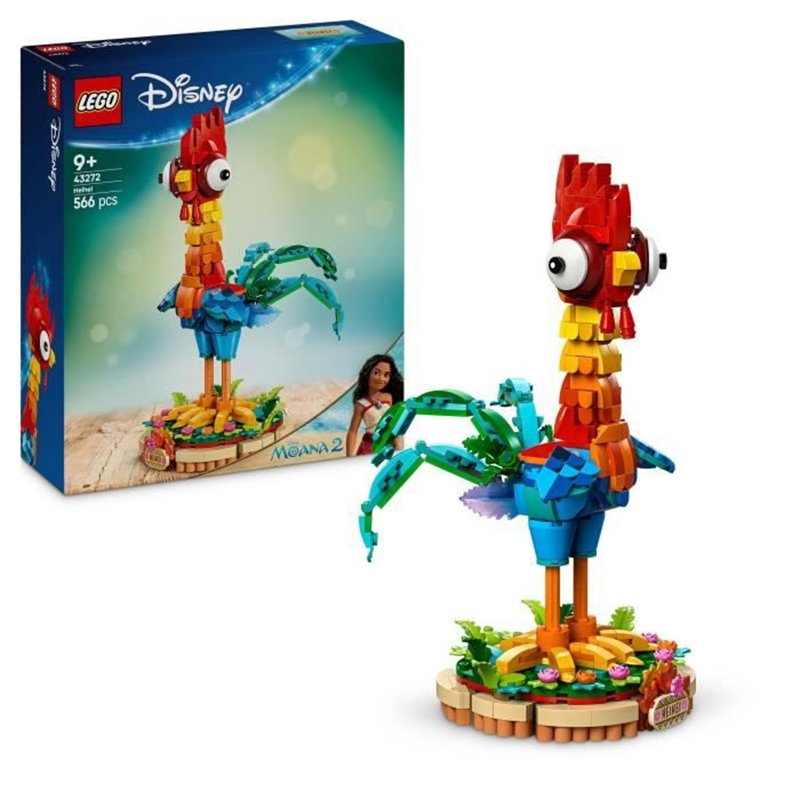 LEGO | Disney Vaiana 2 43272 Heihei - Jouet pour fille des 9 ans avec poulet a construire