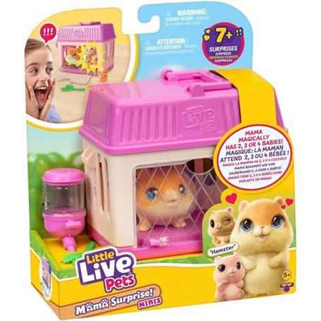 Set de jeu - LITTLE LIVE PETS - Mama Surprise Hamsters - Bébés inclus - Accessoires personnalisables