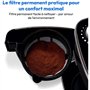 Cafetiere Filtre Digitale avec Broyeur - MEDION - 1000W - 1,5L - Silver