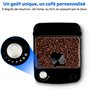 Cafetiere Filtre Digitale avec Broyeur - MEDION - 1000W - 1,5L - Silver