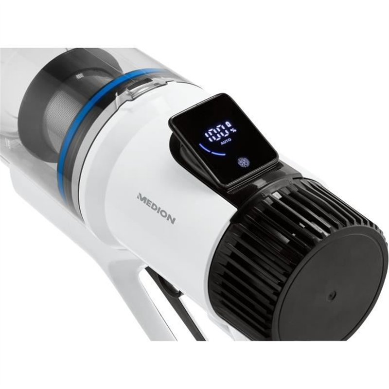 Image secondaire de Aspirateur balai sans fil - MEDION MD11860 - 55 min - 400 W - 2,500 mAh - Blanc / Gris