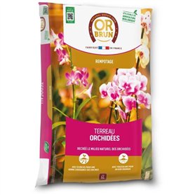 Terreau orchidées - OR BRUN - OBRTORC6U - 6L - Favorise la croissance