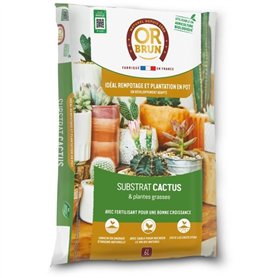 Substrat cactus & Plantes grasses - OR BRUN - OBRTCAC6U - 6L - Favorise la croissance