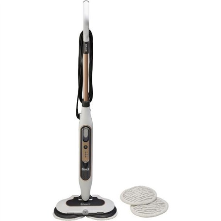 SHARK S8201EU Steam Mop - Balai Vapeur Automatique - 2 tampons rotatifs - 3 réglages vapeur - Elimine taches et saleté