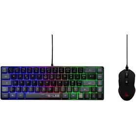 Pack gaming 2 en 1 - THE G-LAB - COMBO HYDRO - Clavier et souris filaires - Noir/Gris