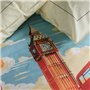 Parure de lit - TODAY - JAVA - 2 personnes - 240x220 cm - Coton - Imprimé London - Blanc cassé