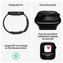 Apple Watch Series 10 GPS + Cellular - 46mm - Boîtier Jet Black Aluminium - Bracelet - Black Sport Band - M/L