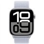 Apple Watch Series 10 GPS + Cellular - 46mm - Boîtier Silver Aluminium - Bracelet Blue Cloud Sport Loop