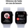 Apple Watch Series 10 GPS + Cellular - 46mm - Boîtier Silver Aluminium - Bracelet Blue Cloud Sport Loop