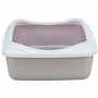 Bac à litière pour chats Trixie Classic Blanc Lila Plastique 37 × 15 × 48 cm