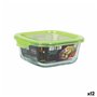 Boîte à lunch Quttin Vert 550 ml (12 Unités)