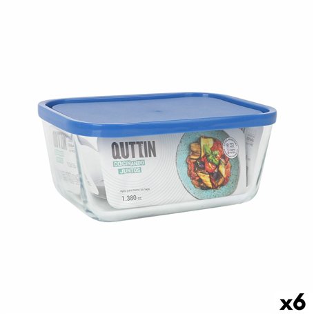 Boîte à lunch Inde Frigo Rectangulaire 1,38 L (6 Unités)