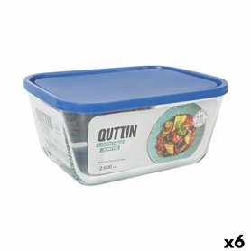 Boîte à lunch Inde Frigo Rectangulaire 2,6 L (6 Unités)