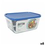 Boîte à lunch Inde Frigo Rectangulaire 2,6 L (6 Unités)