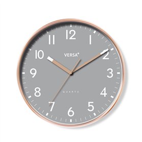 Horloge Murale Versa Gris Plastique 4 x 30 x 30 cm