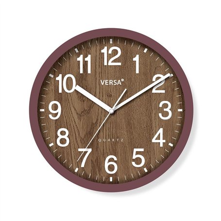 Horloge Murale Versa Plastique 4,8 x 31 x 31 cm