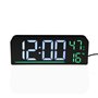 Pendule Réveil Versa Blanc Noir Vert