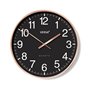 Horloge Murale Versa Noir Plastique 4,3 x 30 x 30 cm