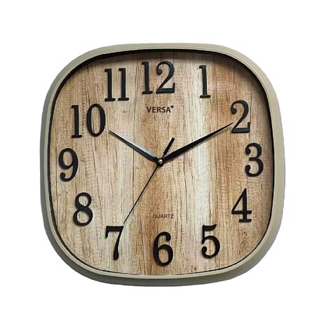 Horloge Murale Versa Plastique 4,5 x 30 x 30 cm