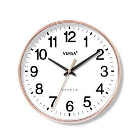 Horloge Murale Versa Blanc Plastique 4,3 x 30 x 30 cm