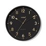 Horloge Murale Versa Noir Plastique 4 x 30 x 30 cm