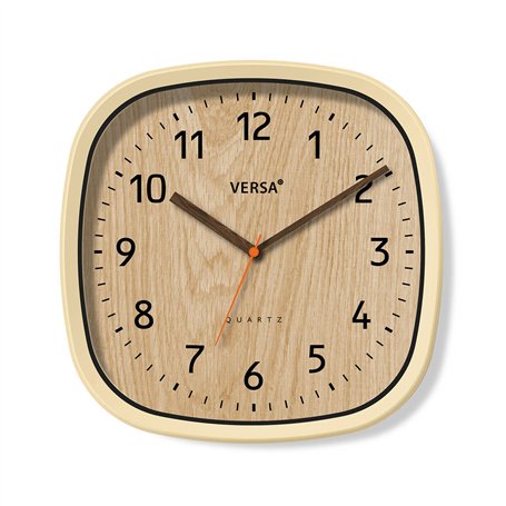 Horloge Murale Versa Plastique 4,8 x 31 x 31 cm
