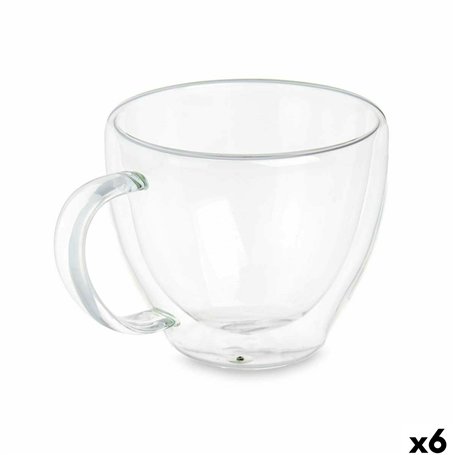 Tasse de café et de thé Vivalto OCT-DG2397 Transparent Verre Borosilicaté 140 ml (6 Unités)