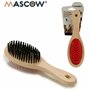 Brosse pour Chiens Mascow AR1807082 Marron Noir Rouge 7 x 22,5 x 5 cm (12 Unités)