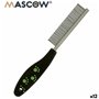 Brosse à Cheveux Mascow 27793 Noir Rouge Vert Polyester Acier 4 x 20,5 x 1,5 cm 12 Unités