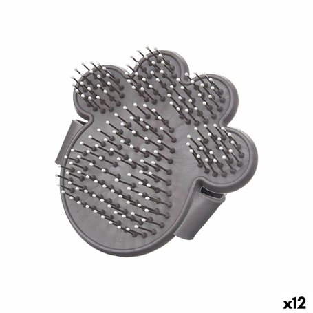 Brosse pour Chiens Mascow 336 Gris 10,5 x 10 x 3 cm (12 Unités)