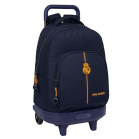 Cartable à roulettes Real Madrid C.F. Blue marine 33 x 45 x 22 cm