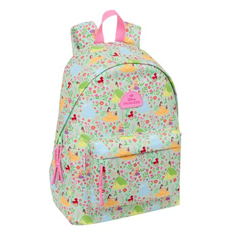 Cartable Disney Princess Bloom Vert Rose 31 x 43 x 13 cm