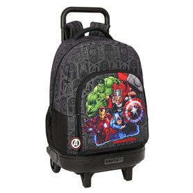 Cartable à roulettes The Avengers Vendetta Noir 33 x 45 x 22 cm