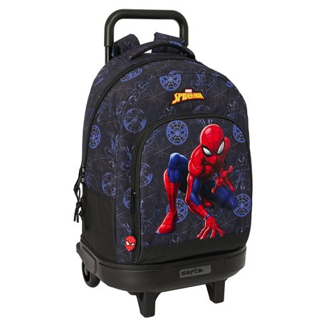 Cartable à roulettes Spider-Man Attack Noir 33 x 45 x 22 cm