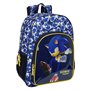 Cartable Sonic City Bleu 33 x 42 x 14 cm