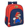 Cartable Super Mario Trick Rouge Bleu foncé 32 x 38 x 12 cm