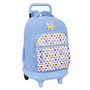 Cartable Smiley Joyful Bleu Multicouleur 33 x 45 x 22 cm