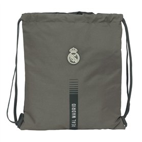 Sac à dos serré par des ficelles Real Madrid C.F. Gris 35 x 40 x 1 cm