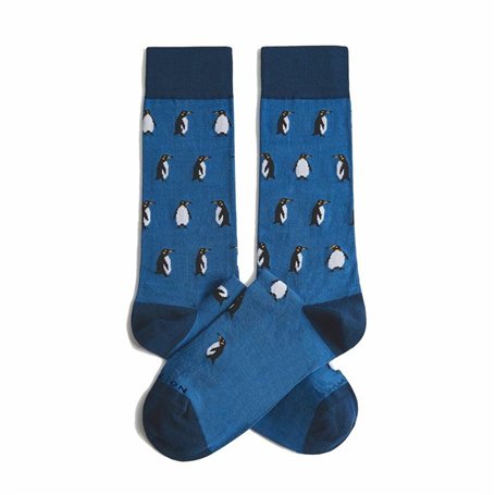 Chaussettes Jimmy Lion Penguins Bleu 36-40