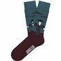 Chaussettes Jimmy Lion Hitchcock Crows Bordeaux 41-46