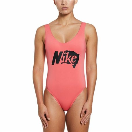 Maillot de bain femme Nike  U-Back Corail