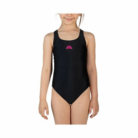 Maillot de Bain Fille Aquarapid Costume Noir