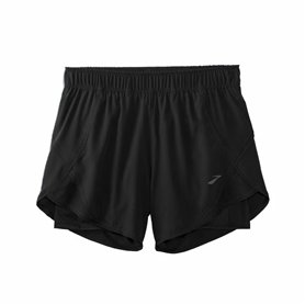 Short de Sport pour Femme Brooks Chaser 5" 2-in-1 Noir