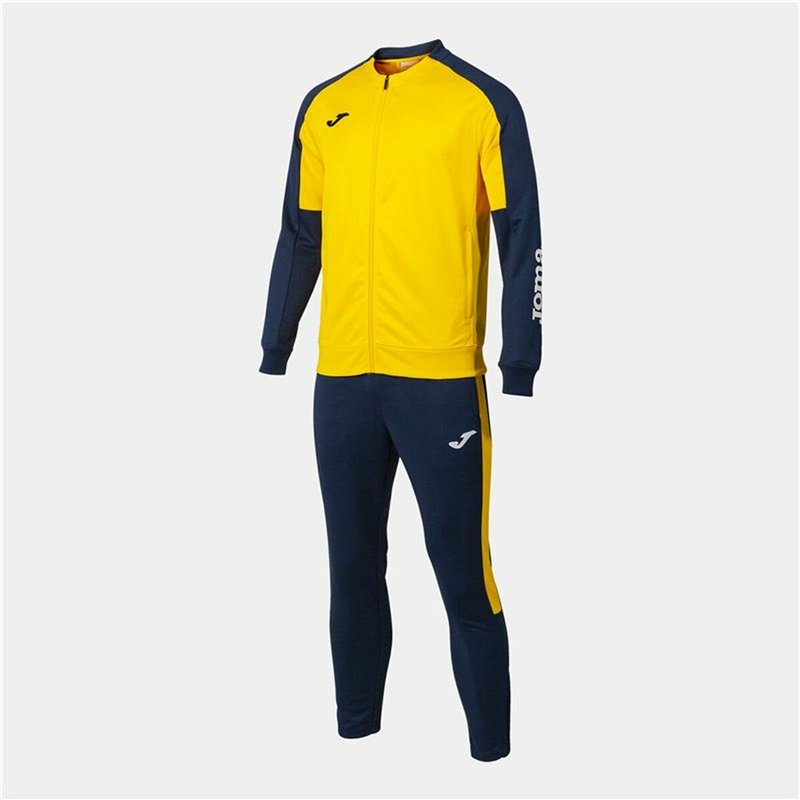 Image secondaire de Survêtement pour Adultes Joma Sport Eco Championship Jaune Blue marine Enfant Homme 2 Pièces