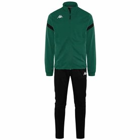 Survêtement pour Adultes Kappa Dalcito Noir Vert Enfant Unisexe 2 Pièces