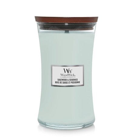 Bougie Parfumée Woodwick Sagewood & Seagrass 610 g