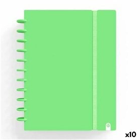 Cahier à Spirale Carchivo INGENIOX Vert A4 100 Volets (10 Unités)