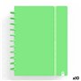 Cahier à Spirale Carchivo INGENIOX Vert A4 100 Volets (10 Unités)