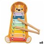 Xylophone Woomax Lion Bois 16 x 2,5 x 26 cm (6 Unités)